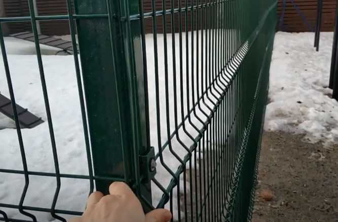 3Д сетка, забор, калитка в полимерном покрытии.