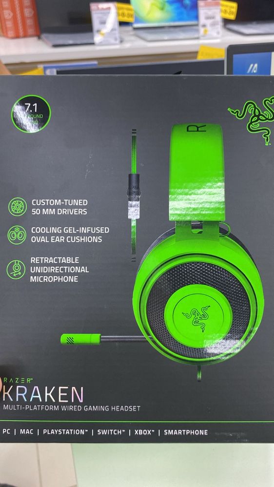 Наушники Razer Kraken зеленый