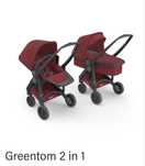 Carucior 2 in 1 reversibil pliabil Greentom