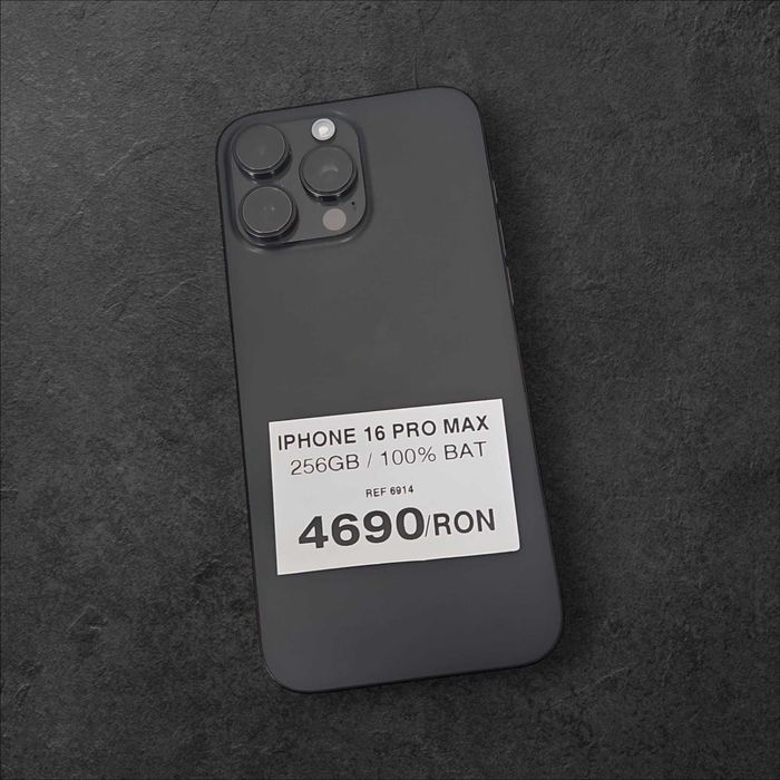 [6914] Apple Iphone 16 ProMax 256GB 100% / Amanet Tulcea