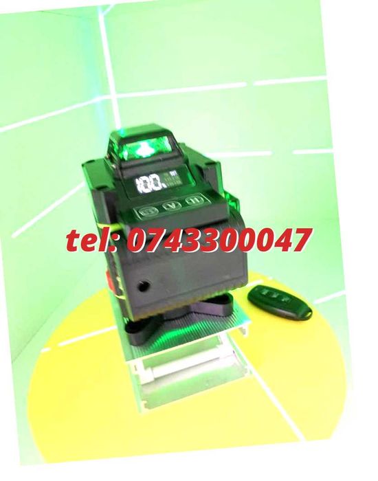 Oferta  Nivela Laser  Unda Verde 4d 16 Linii Cu Telecomanda Fara Trep