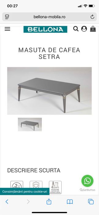 Masuta de cafea Setra