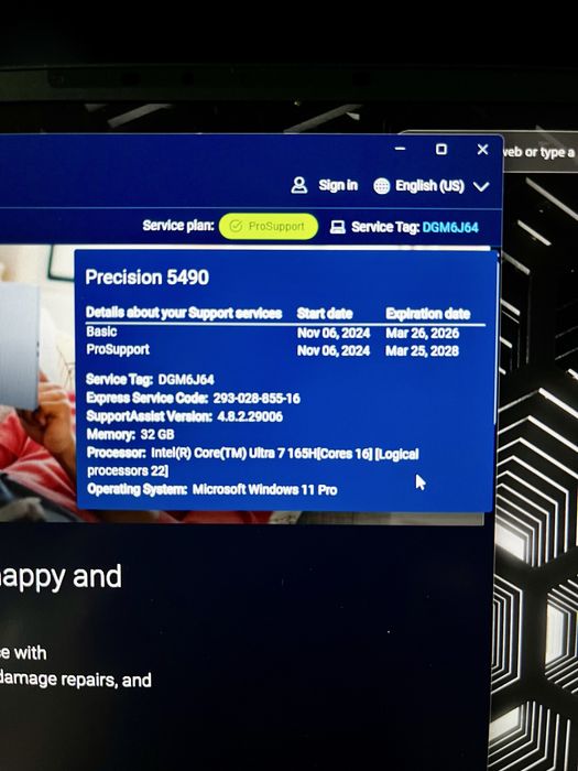 VAND Dell Precision 5490 – Ultra 7 165H / RTX 2000 Ada / SSD 1 TB Nou