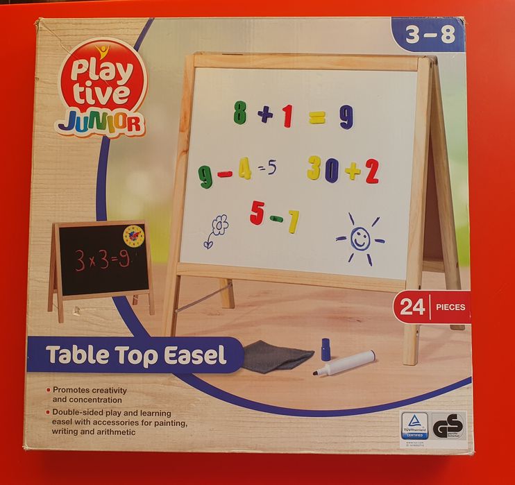 Tabla multifunctionala cu 2 fete de scris și desenat- 3-8 ani