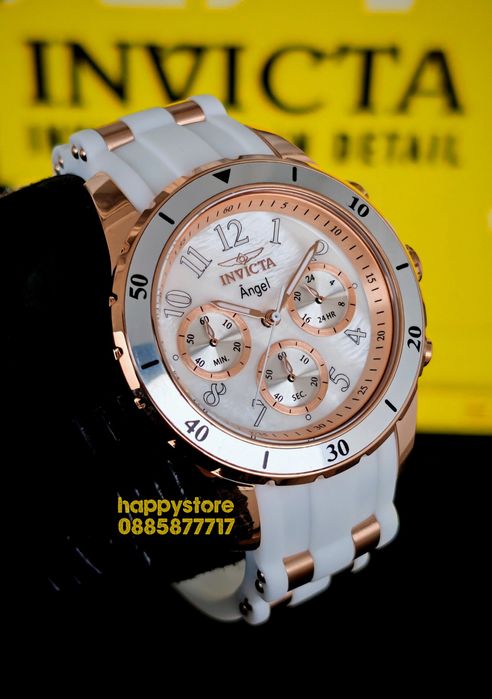 INVICTA Angel Rose gold white 40 mm, Инвикта нов дамски часовник