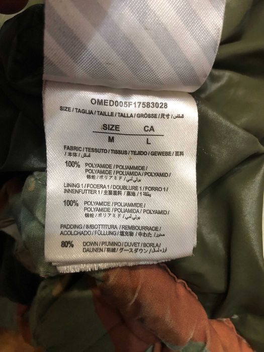 Off-White Camouflage зимнo яке M