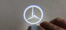 Proiector lumina ușă logo Mercedes