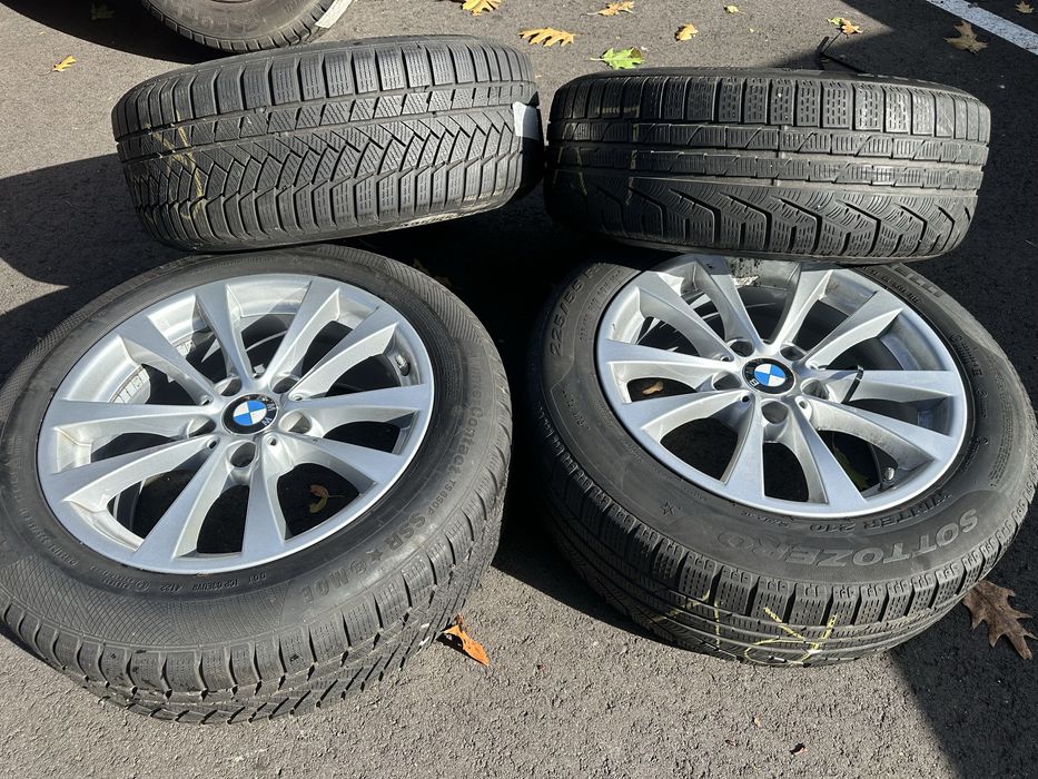 Jante cu cauciucuri BMW 5x112 225 55 R17  pret 1200 lei