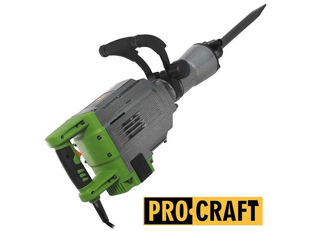 Къртач 2700W, 48J, SDS-HEX, PROCRAFT PSH2700 + длето и шило