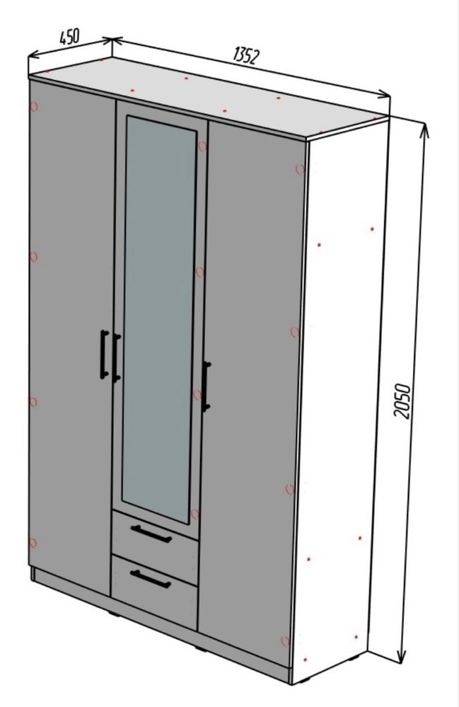 Продам шкаф с зеркалом