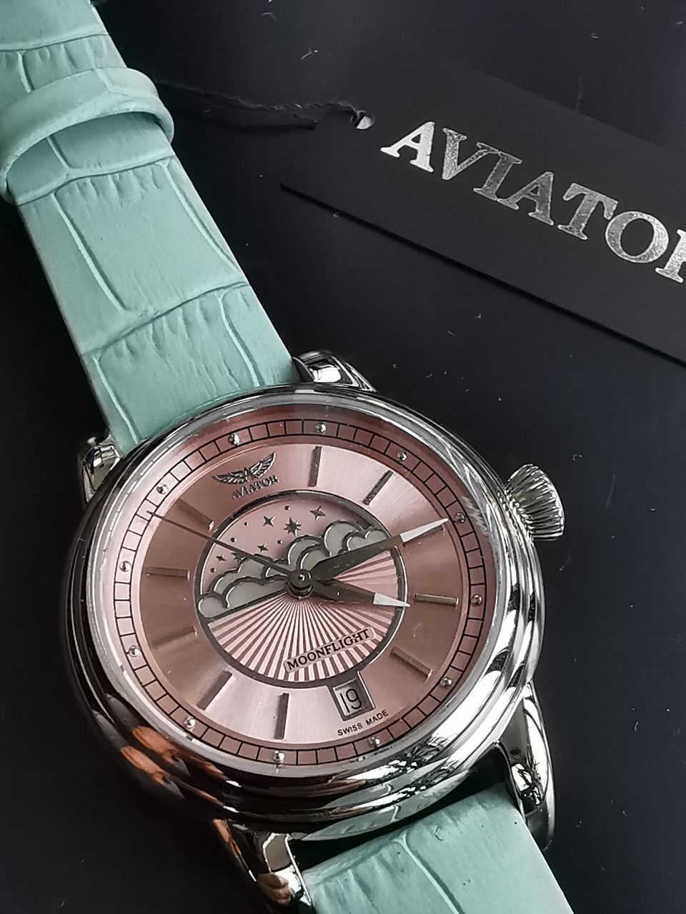 Ceas Aviator Moonflight Quartz Nou, nepurtat!