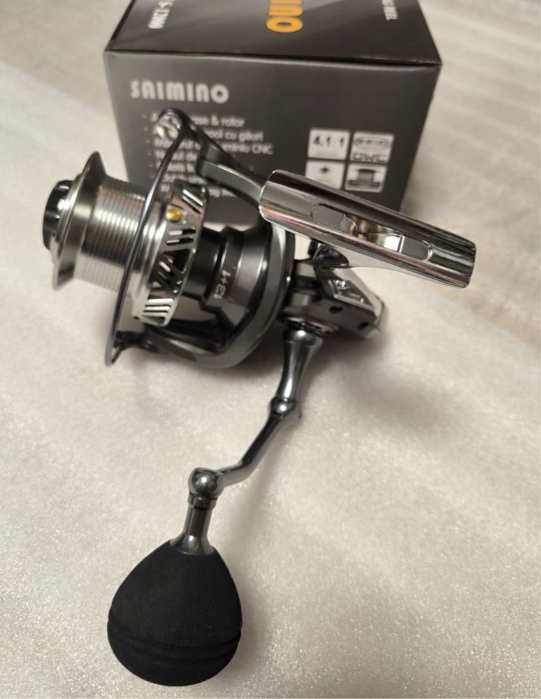 SET 4 Mulinete CRAP SAIMINO JS12000 Long Cast 13+1 Rulmenți