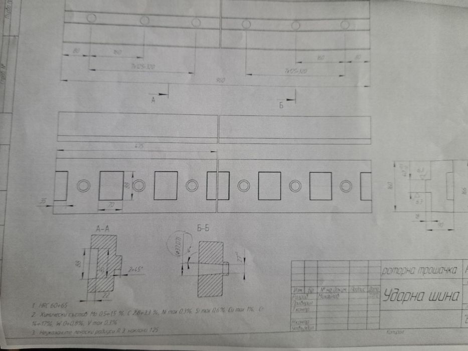 Части за роторни трошачки - ОМ36