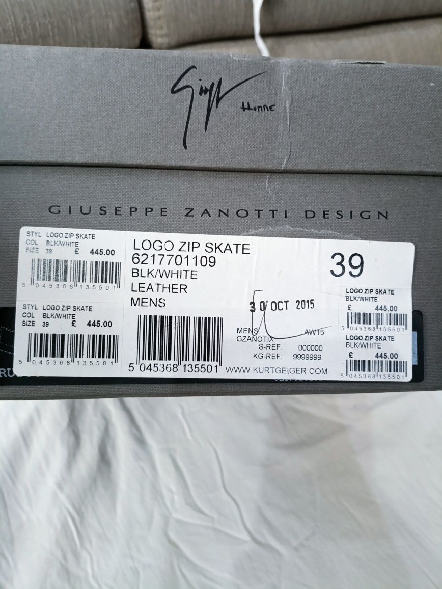 Vând Sneakers  Giuseppe zanotti ca și noi Nr 39 piele