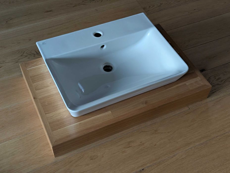 Lavoar / chiuveta baie Ideal Standard Connect Air Cube 60x46 cm, alb