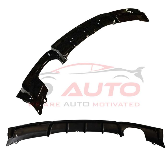 Заден дифузьор за BMW F30, за M-Tech броня, черен, спойлер бмв ф30