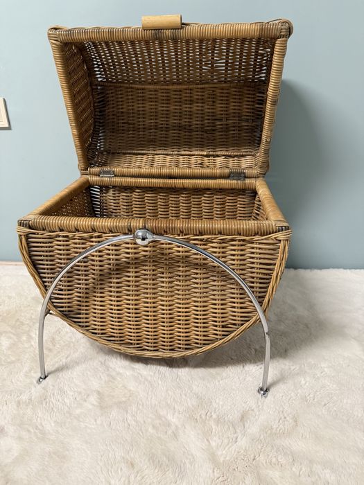 Ратанова кутия за съхранение / 70-те