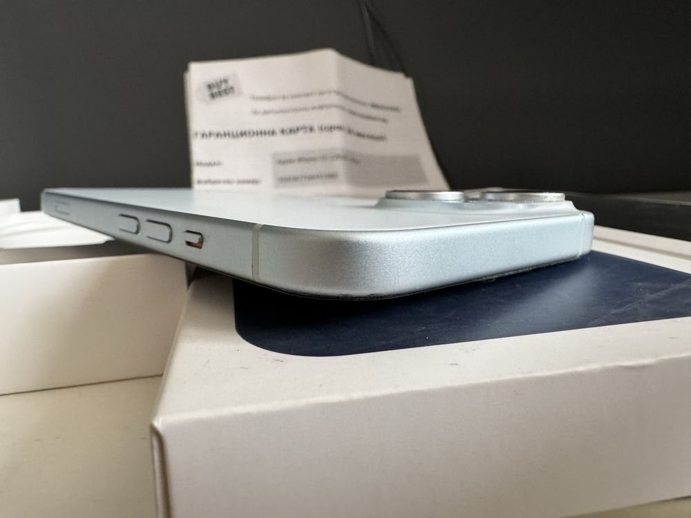 Като Нов iphone 15 128 gb Blue