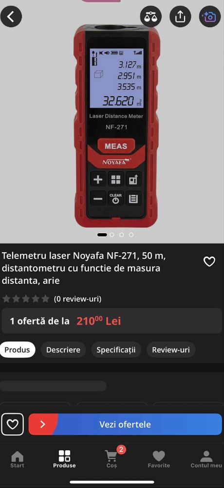 Telemetru laser Noyafa NF-271