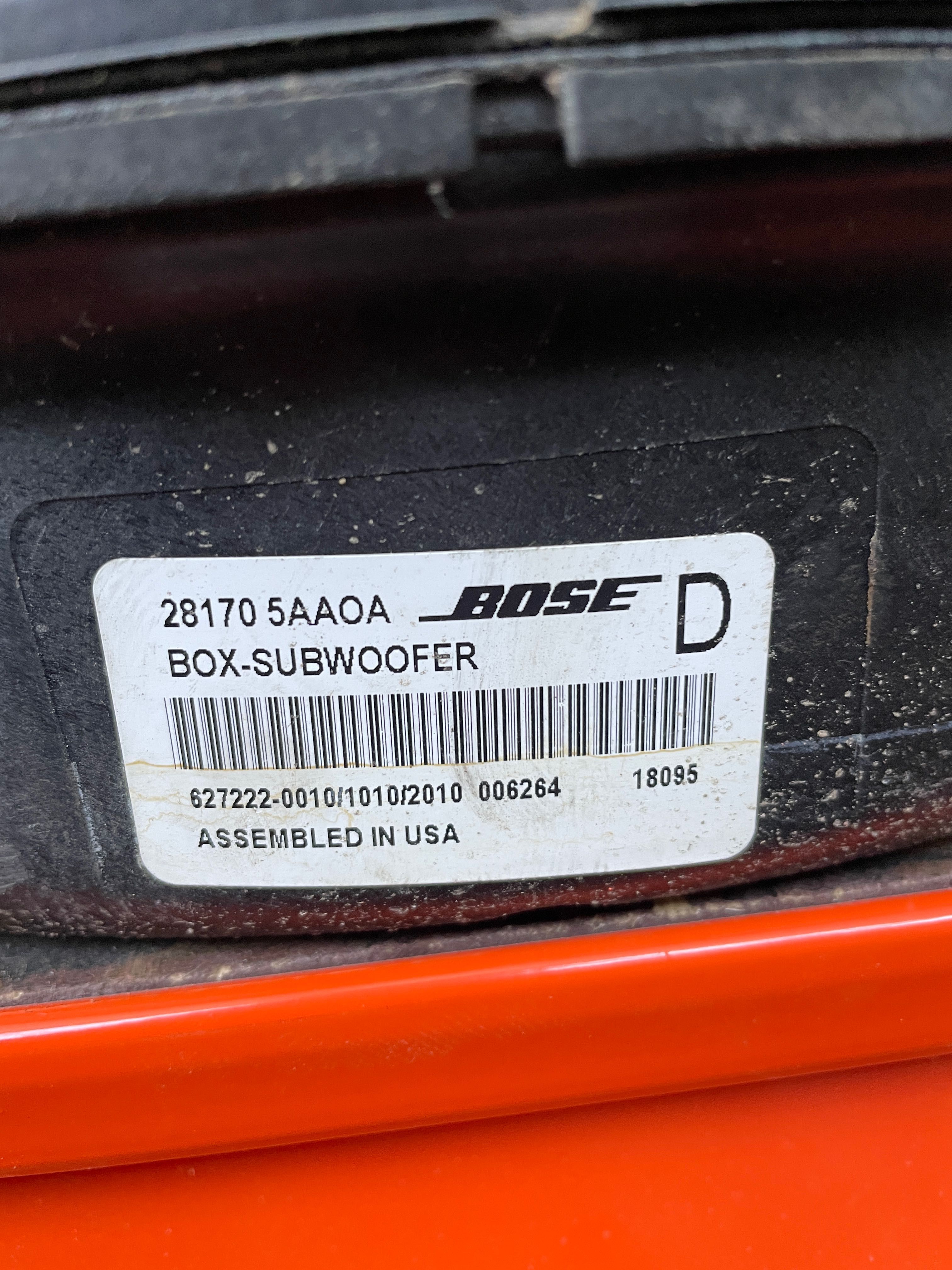 BOSE SUBWOOFER за Nissan, Infiniti, Нисан, Инфинити