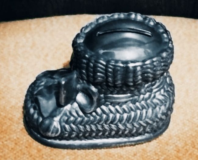 Pușculiță argintată pentru copii