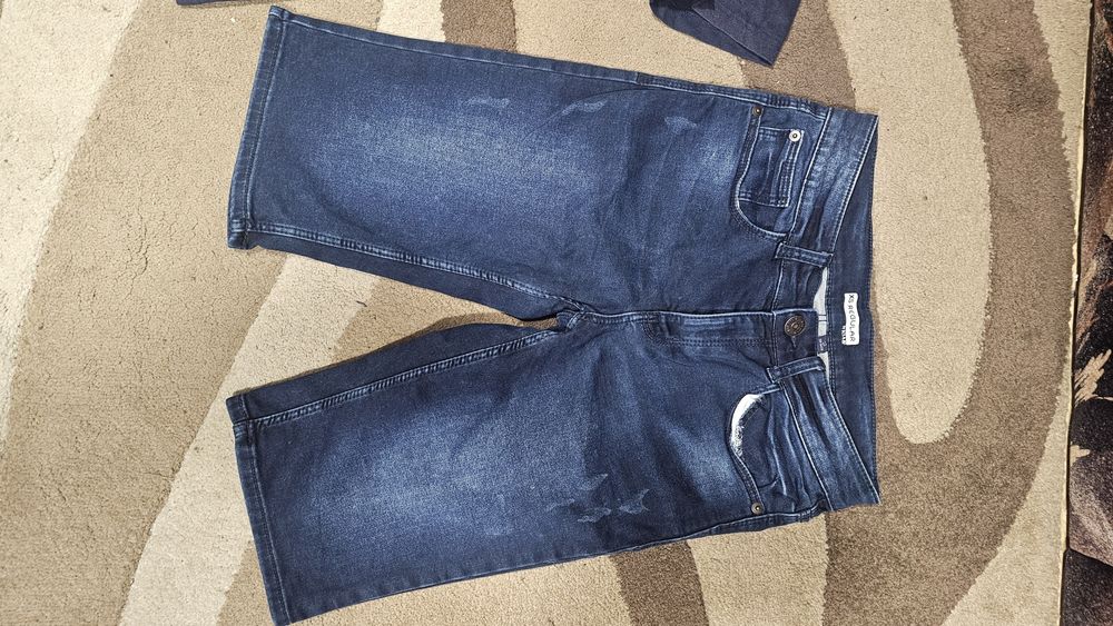 Set blugi treisferturi si tricou albastru 158 164