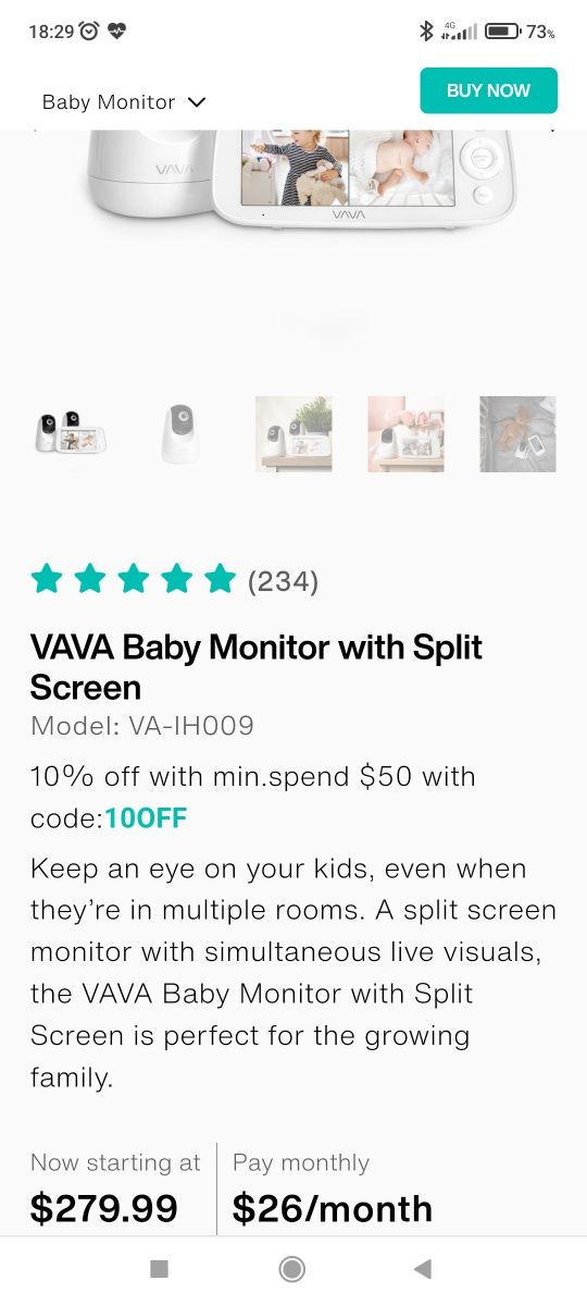 Camere monitor baby Vava