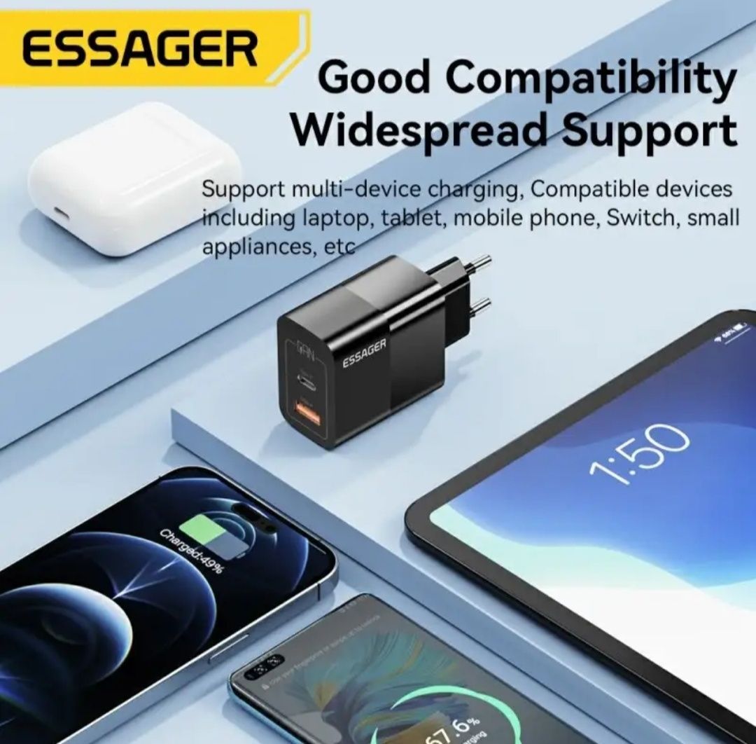 Зарядное устройство Essager USB C iPhone