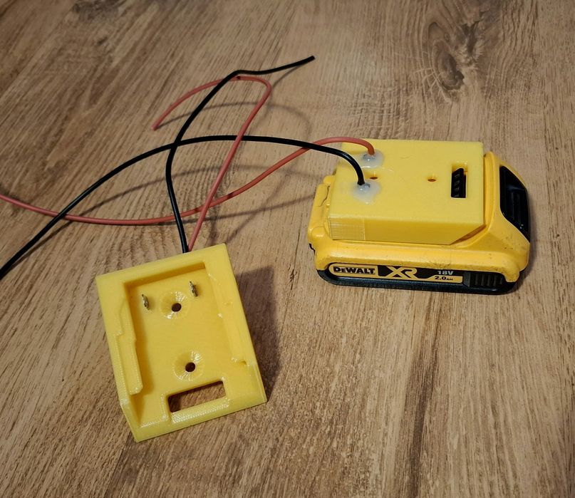 2 buc adaptor acumulator cu borne și fire Dewalt / Makita / Milwaukee