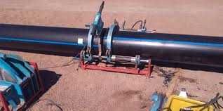 Монтаж пластиковых труб, стыковая сварка ПЭ труб, монтаж геомембрана