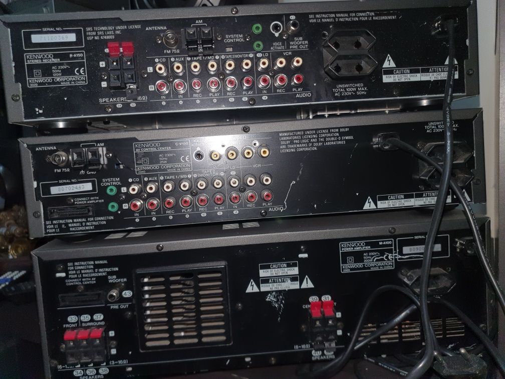 Linie audio vintage Kenwood R-A150 , C-V150 , M-A100
