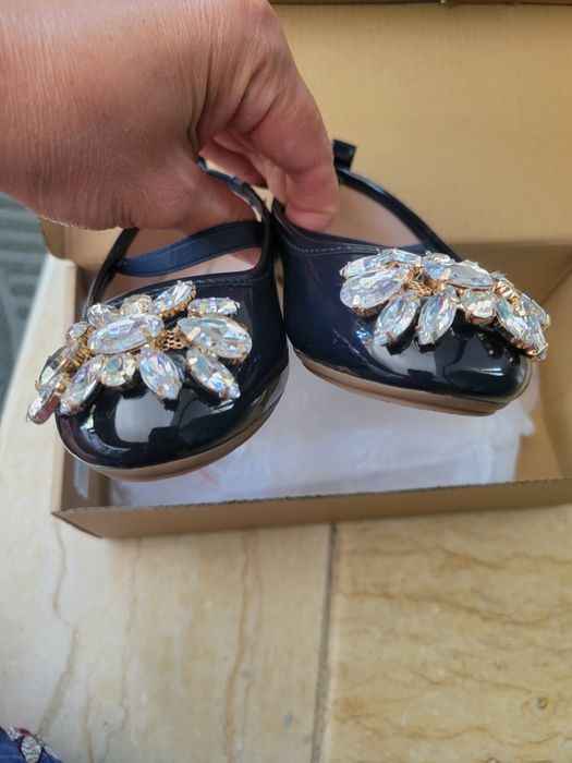 Pantofi/balerini eleganti fetita marimea 28 (17cm)Bata/original marine