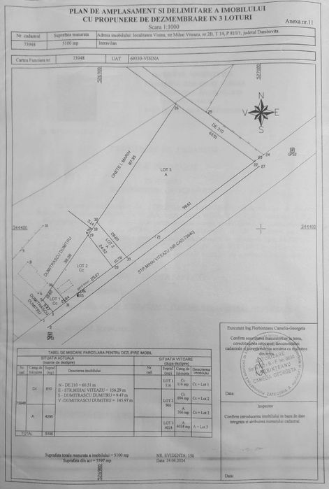 Vand teren intravilan 4000 Mp.