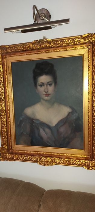 Tablou vechi, ulei, semnat, autor f.cunoscut.