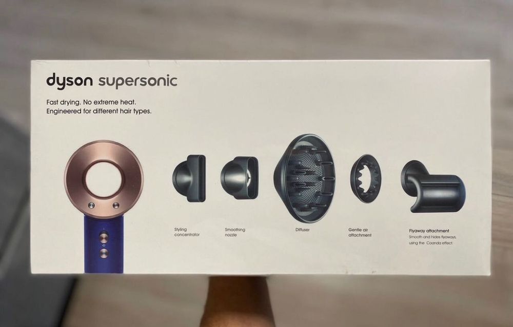 Продам Новый Мощный Стайлер Фен Дайсон Dyson цвет Nickel Cooper