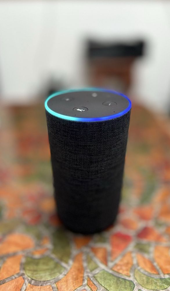 Boxa Inteligenta Amazon Alexa Echo 2-Perfect Functionala-Alimentare-OK