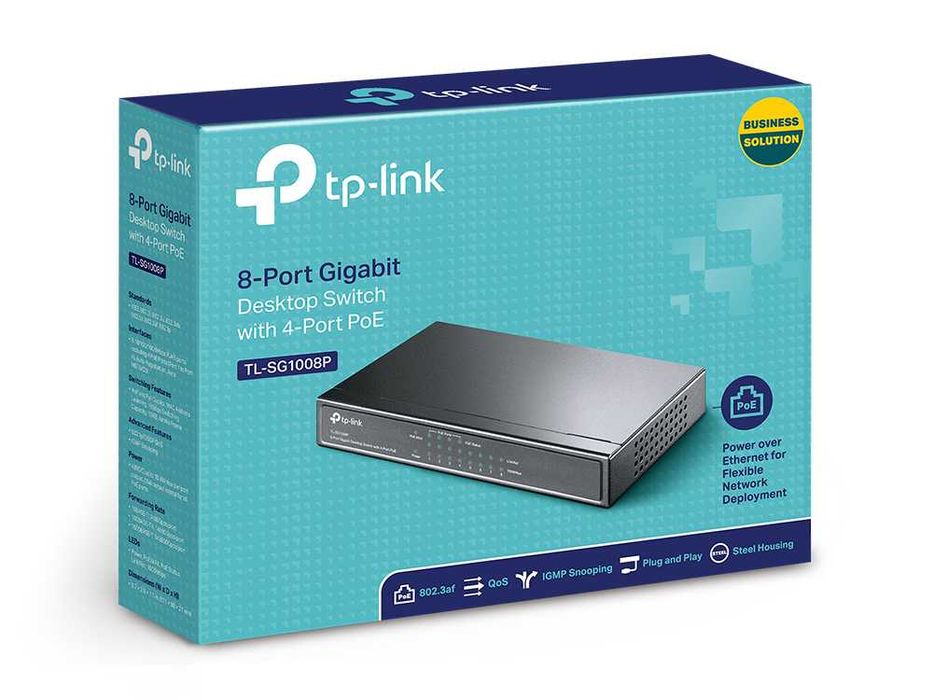 8-Port Gigabit Desktop Switch with 4-Port PoE