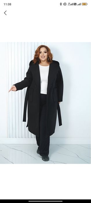 Пальто кашемир большой размер 62