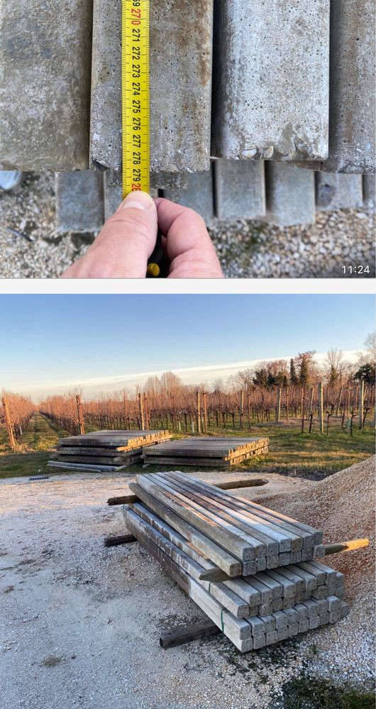 Stalpi (spalieri) beton pt gard  Italia
