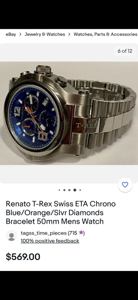 Vând ceas Renato 50mm în stare bună