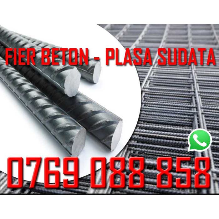 Fier pentru constructii, Fier beton, Plasa Sudata, Etrieri - Chiajna