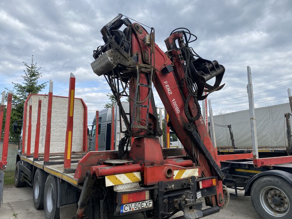 MAN 480XXL cu macara forestiera