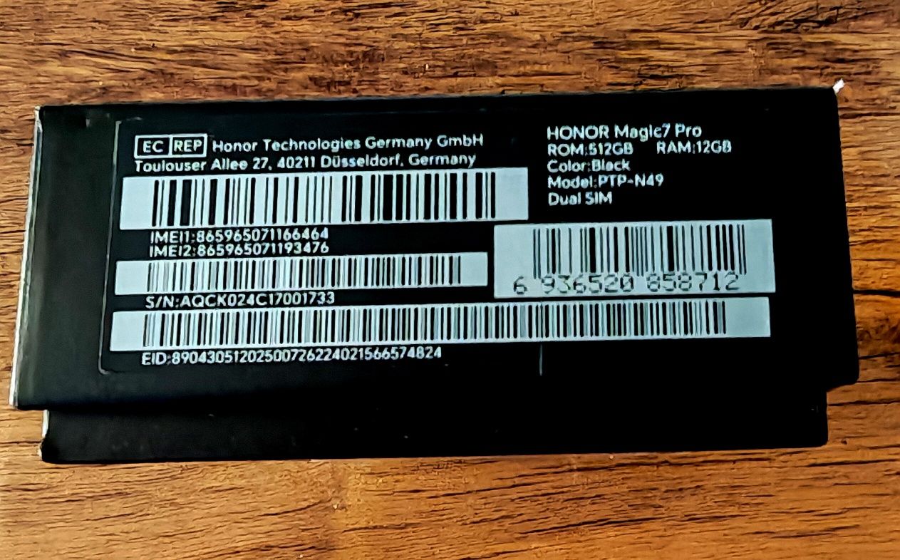 Honor magic 7pro-4месеца