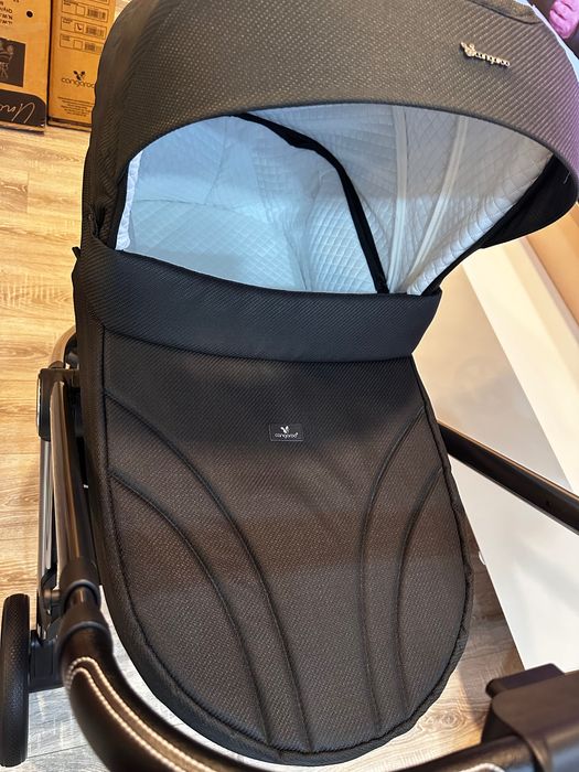 НОВА НЕИЗПОЛЗВАНА количка 3 в 1 Cangaroo - Unique, Carbon Black