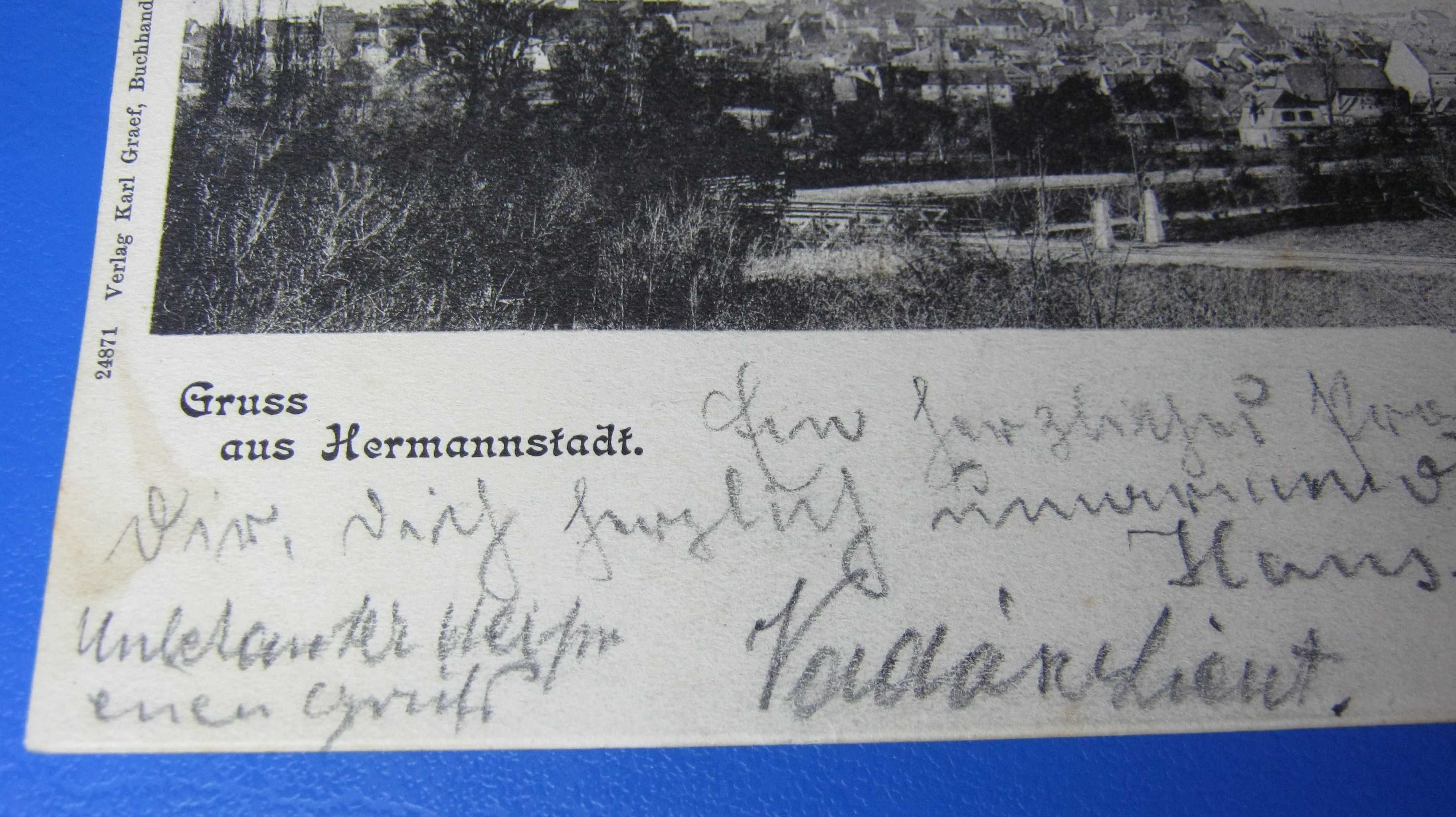 Ilustrata veche,Carte Postala,SIBIU,HERMANNSTADT,1900
