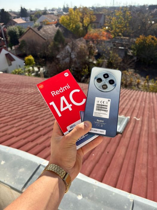 Xiaomi Redmi 14C,Blue/Black,Dual SIM,Memorie128GB,8GB RAM-NOU LA CUTIE
