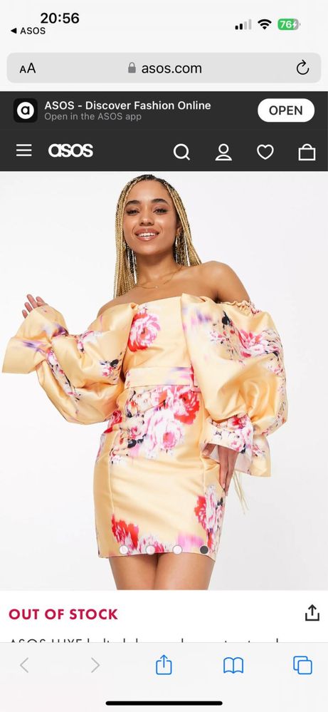 Rochie Asos model floral