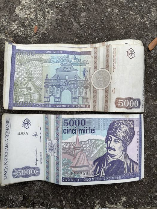 Bagnota de 5000 lei cu avram iancu