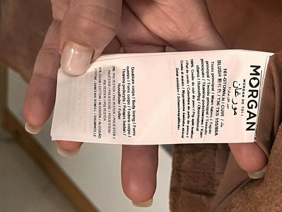 Geaca Morgan, din piele naturala, 36