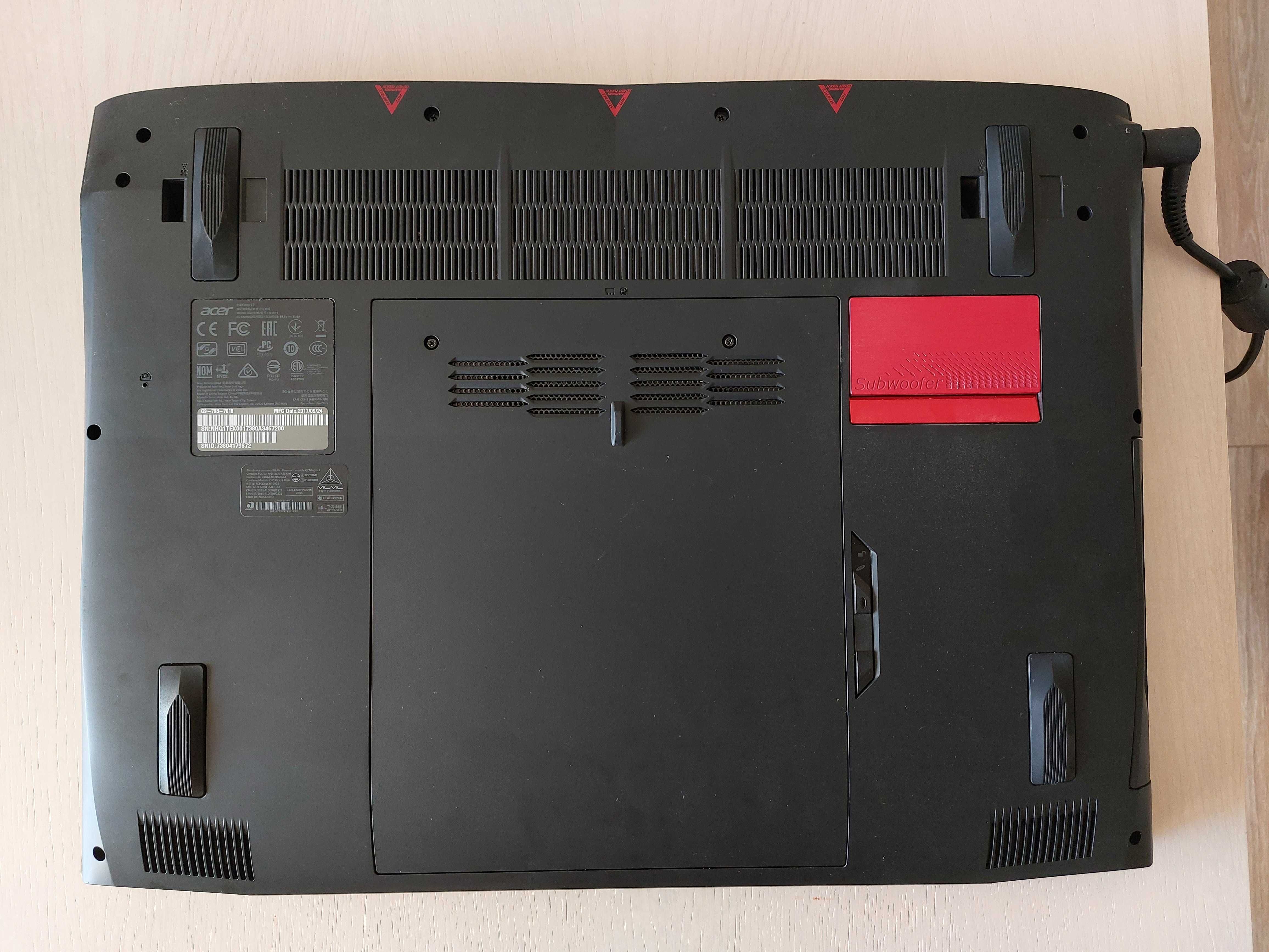 Acer Predator 17 G9-793 – GTX 1070, i7, 24GB RAM (Gaming laptop)